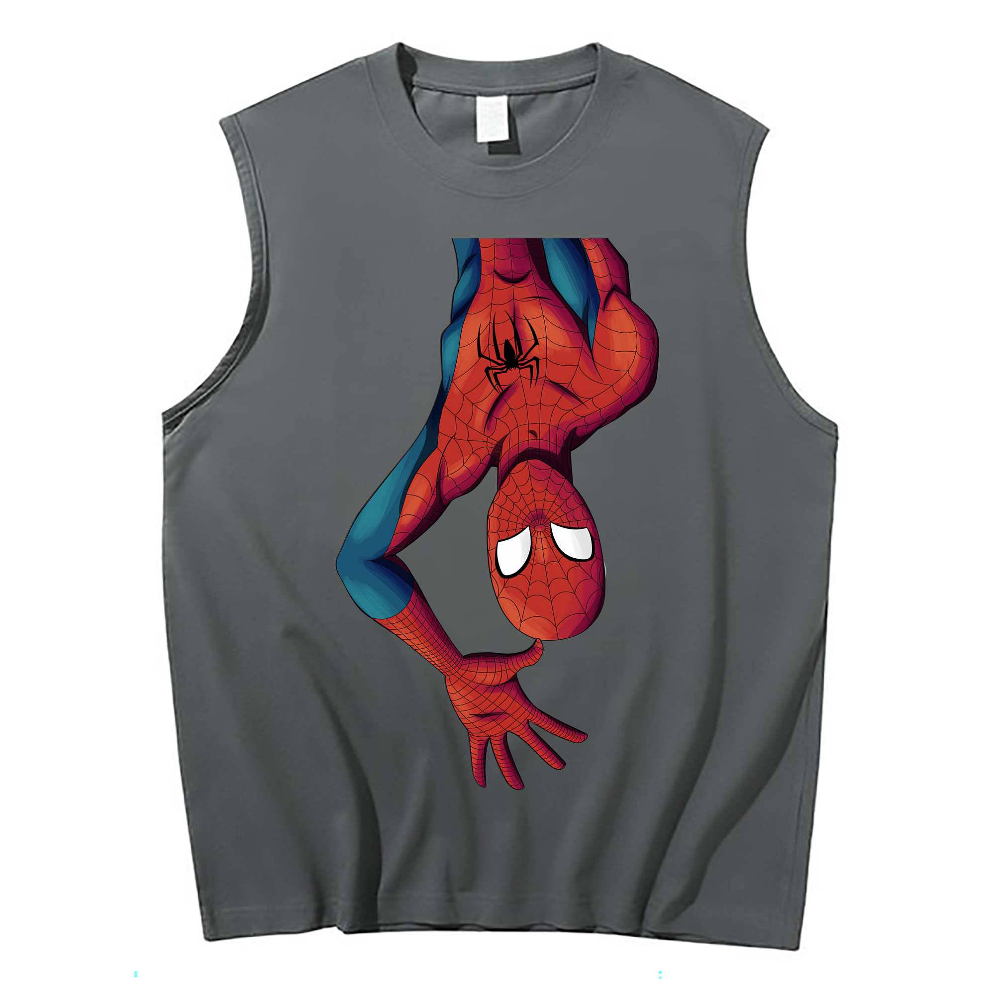 （画像用） Spider Man スパイダーマン コットン100％タンクトップ（フロントプリント）